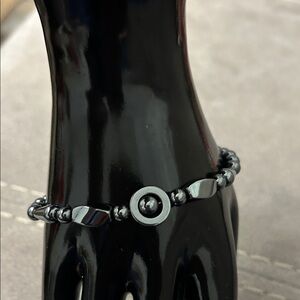 hematite Beaded Bracelet